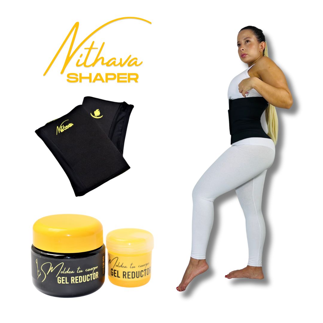 KIT FAJA RELOJ DE ARENA 1 - Faja Reloj de Arena, Gel frio, Gel Caliente, Mangas reductoras