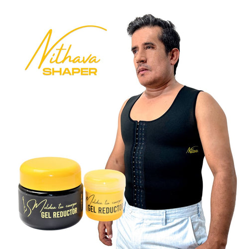 KIT SAUNA HOMBRE - Chaleco Hombre + Gel Caliente y Frio